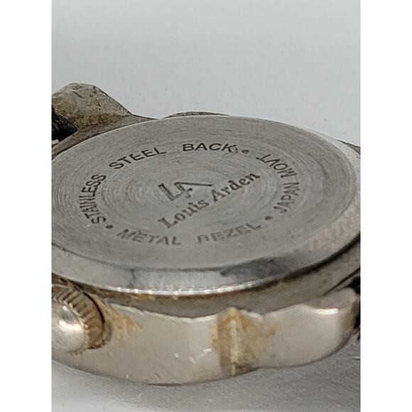 Louis Arden Ladies Silver Tone Quartz Stainless Steel Expanding Bracelet Watch - Picture 5 of 16